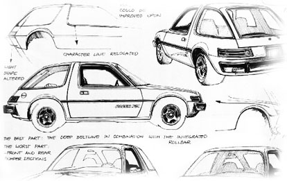 AMC Pacer Zeichnung